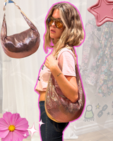 Chloé Phoebe Philo Blush Metallic Chainmail Hobo Bag