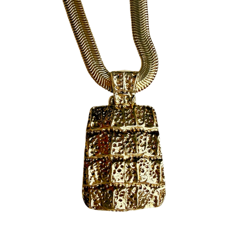Yves Saint Laurent Vintage Rare Snake Chain Pendant