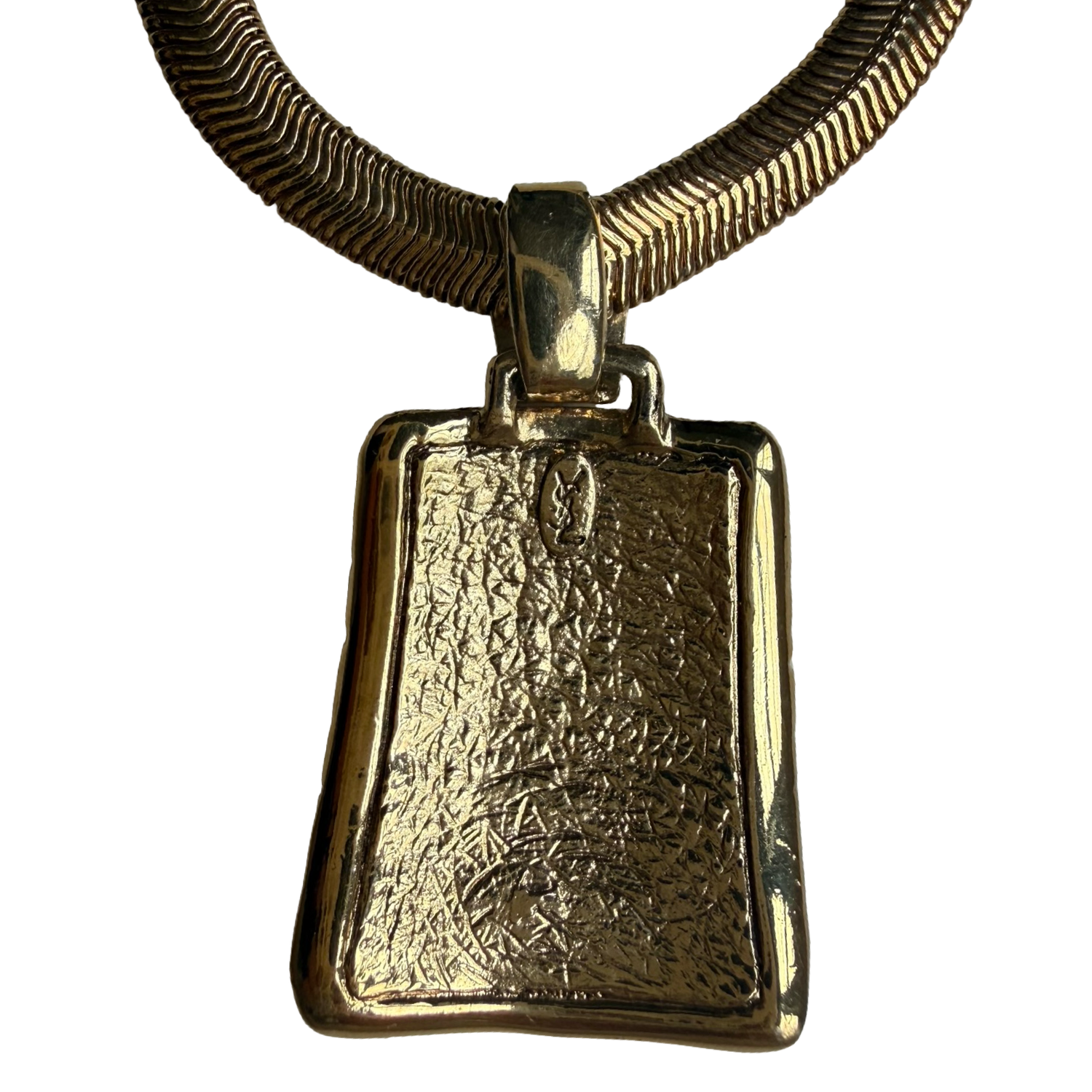 Yves Saint Laurent Vintage Rare Snake Chain Pendant