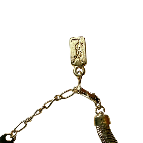 Yves Saint Laurent Vintage Rare Snake Chain Pendant