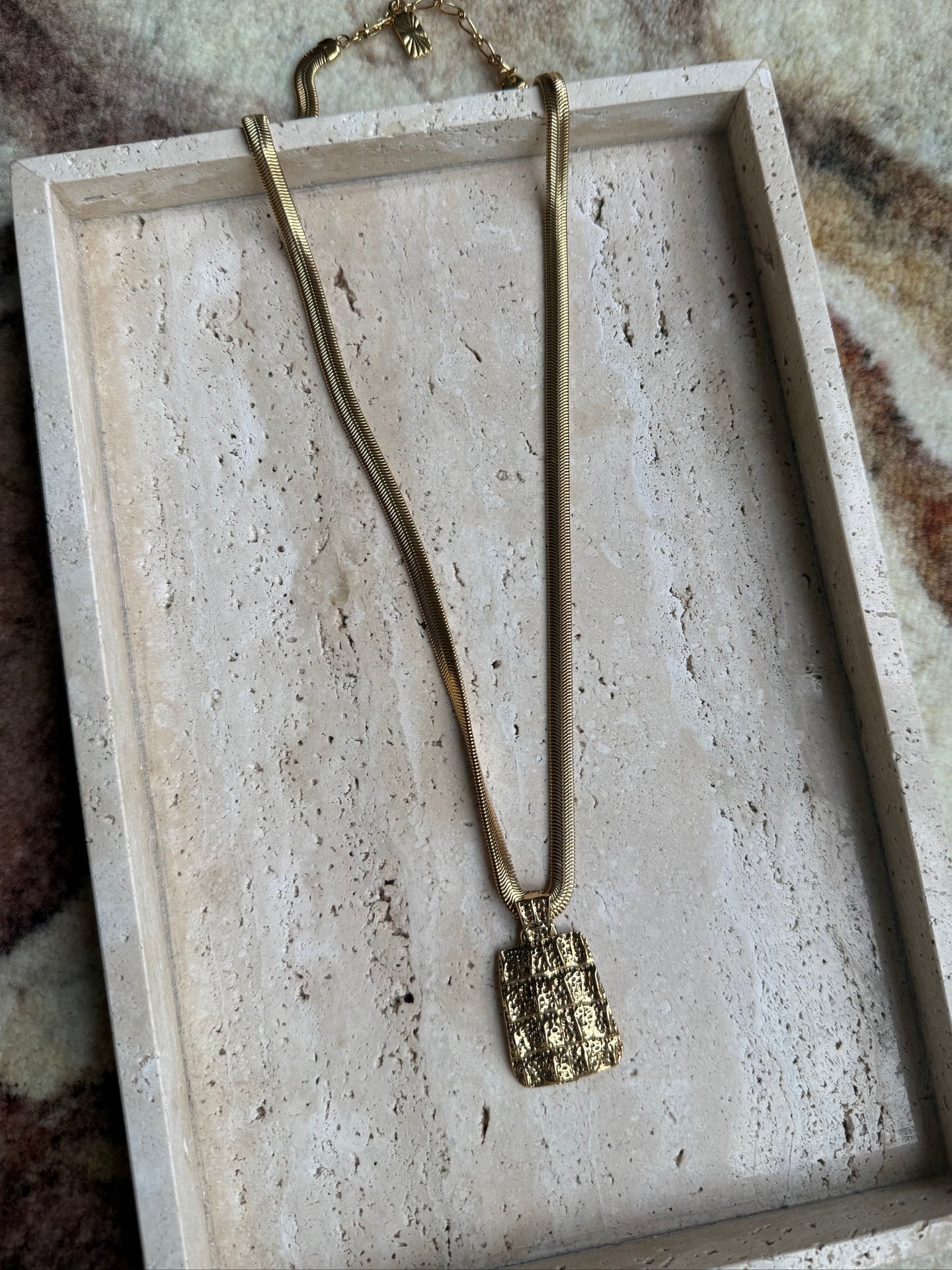Yves Saint Laurent Vintage Rare Snake Chain Pendant