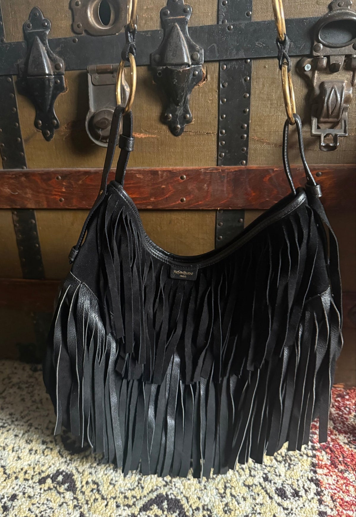 Yves Saint Laurent Vintage La Boheme Fringe Shoulder