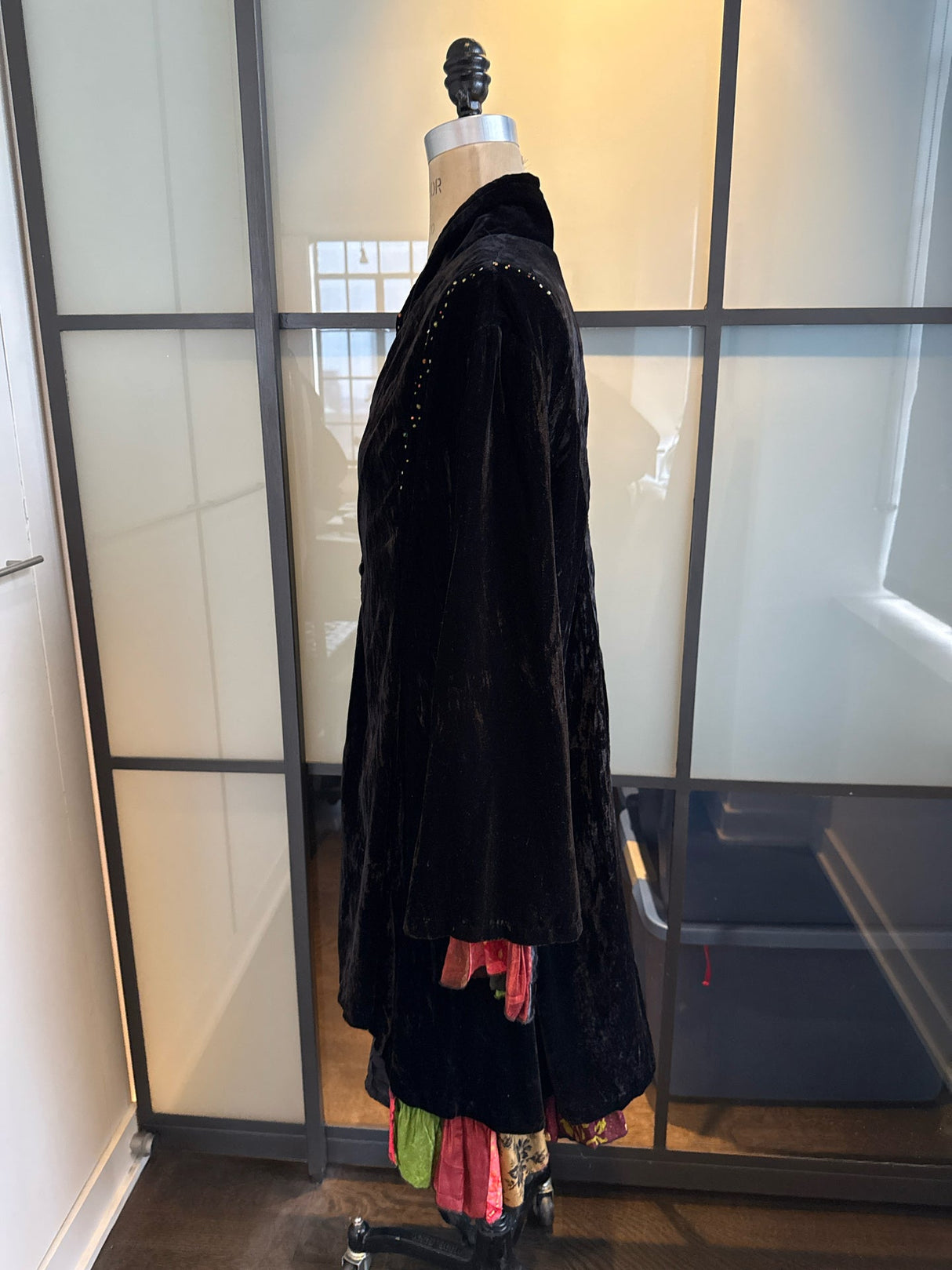 Bakesha Black Crushed Velvet Jacket