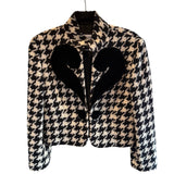 Moschino Cheap & Chic  Black White Question Mark Wool & Mohair Jacket