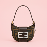 Fendi Zucca Print Mini Croissant