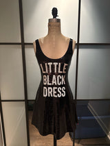 Moschino Black & White Sequin Skater Dress