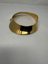 Louis Vuitton Gold Metal Peter Pan Collar Choker Necklace