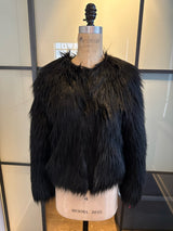 Moschino x H&M Black Faux Fur Coat