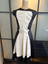 Ohne Title Size 2 Black & White Leather Dress