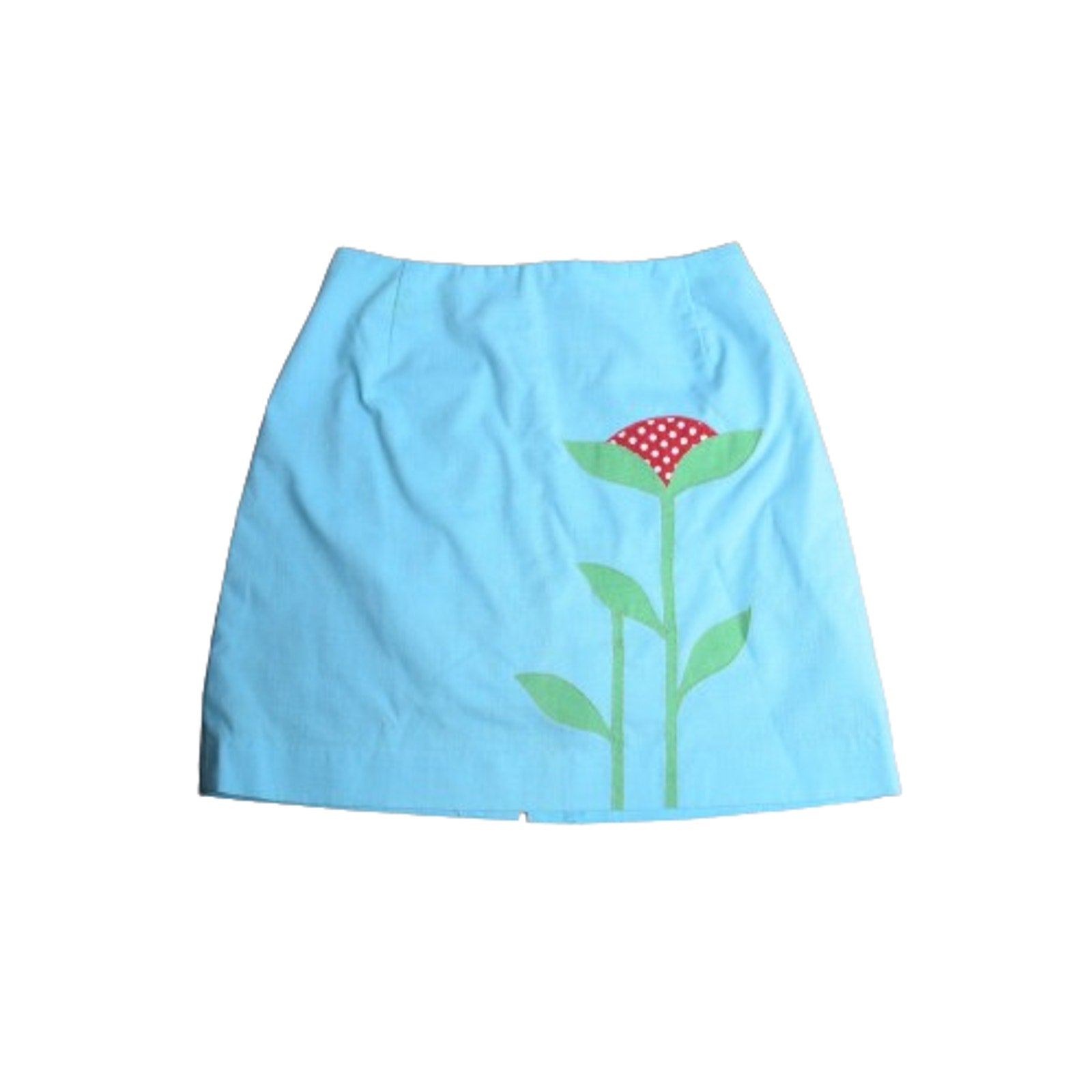 Blue Summer Flower Skort