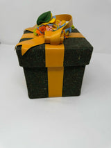 Moschino Tweed Leather Box Bag  Purse