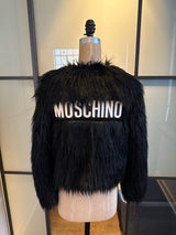 Moschino x H&M Black Faux Fur Coat