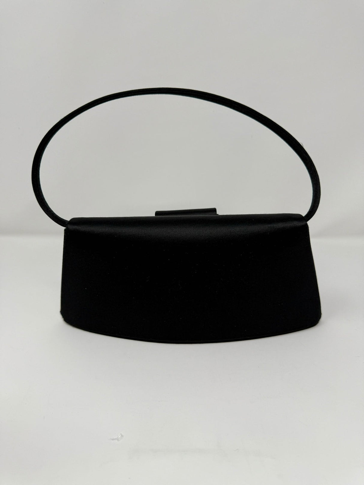 Christian Lacroix Black Silk Satin Evening Bag