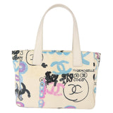 #63 Chanel New Travel Line Hawaii Exclusive Tote Bag Cotton White