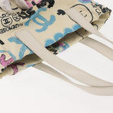 #63 Chanel New Travel Line Hawaii Exclusive Tote Bag Cotton White