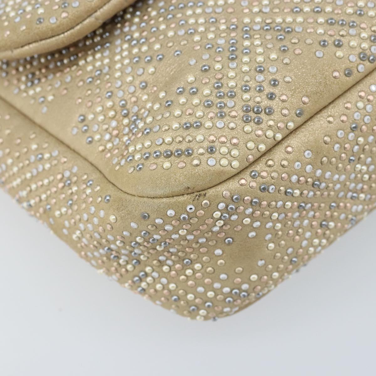 Chanel Embellished Gold Flap Bag