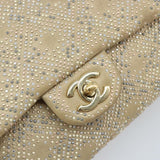 Chanel Embellished Gold Flap Bag
