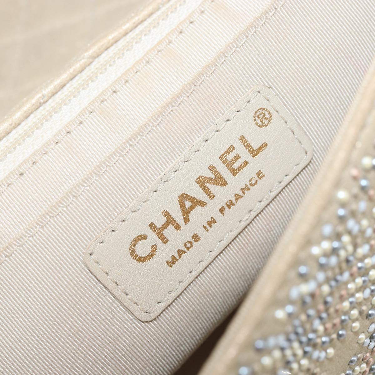 Chanel Embellished Gold Flap Bag