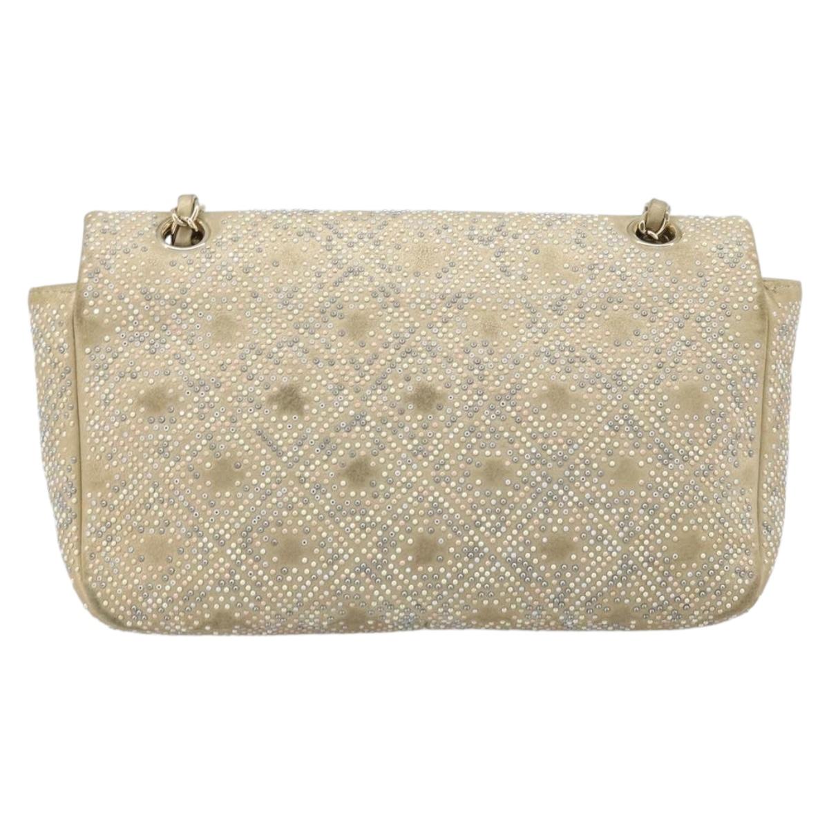 Chanel Embellished Gold Flap Bag