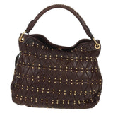 Miu Miu Studded Matelassé Leather Hobo Bag
