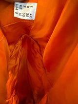 Moschino Cheap & Chic Size 8 Orange & Black Wool Jacket