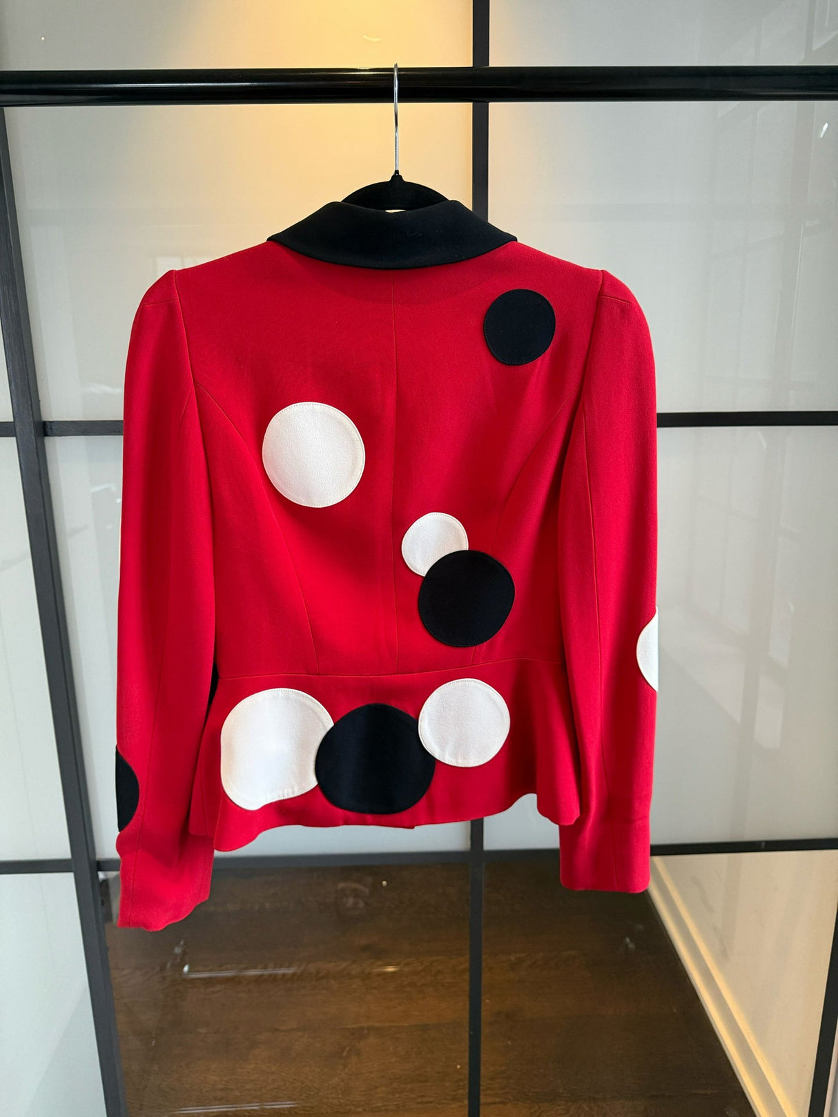 Moschino Red & Black Polka Dot Jacket The Nanny