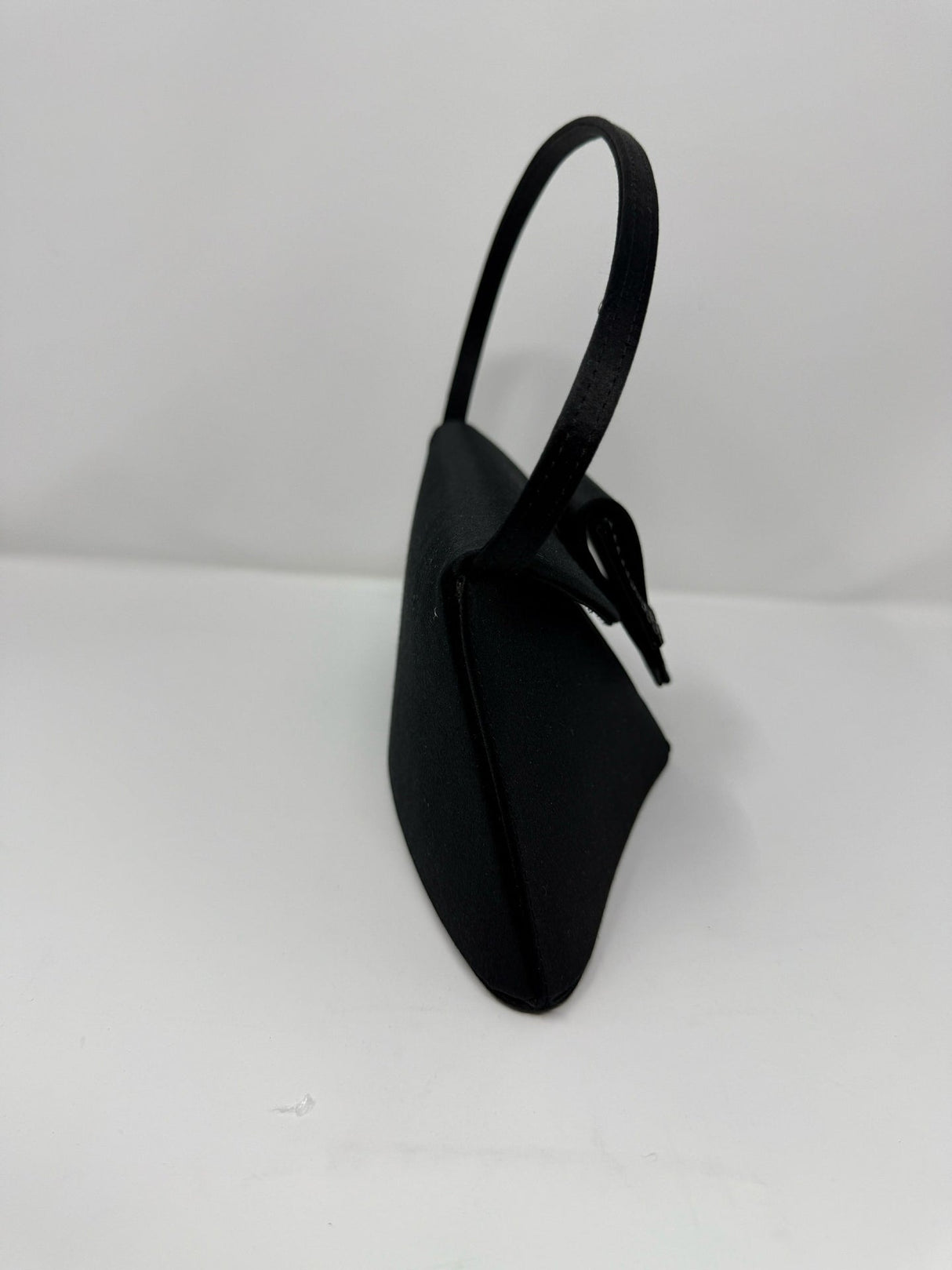 Christian Lacroix Black Silk Satin Evening Bag