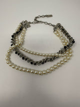 Moschino 30th Aniversar Faux Pearl Chain Necklace Archivio