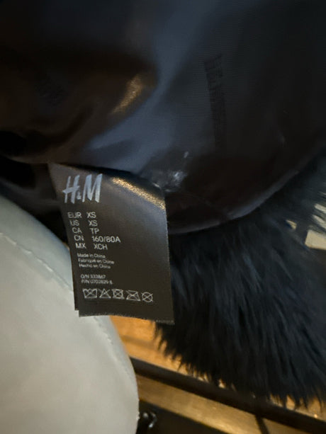 Moschino x H&M Black Faux Fur Coat