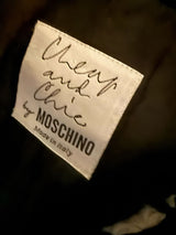 Moschino Cheap & Chic  Black White Question Mark Wool & Mohair Jacket