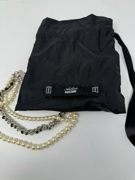 Moschino 30th Aniversar Faux Pearl Chain Necklace Archivio