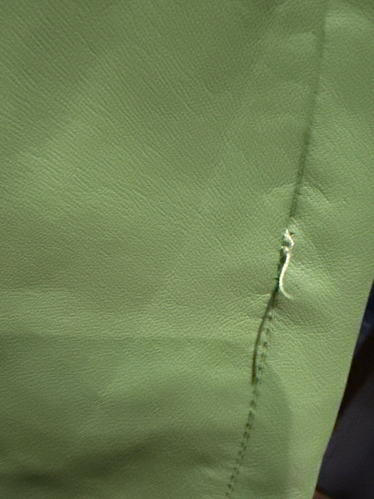 Moschino Green Leather Mini Skirt