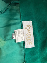 Complice Size 4 Teal Green Suede Pencil Skirt