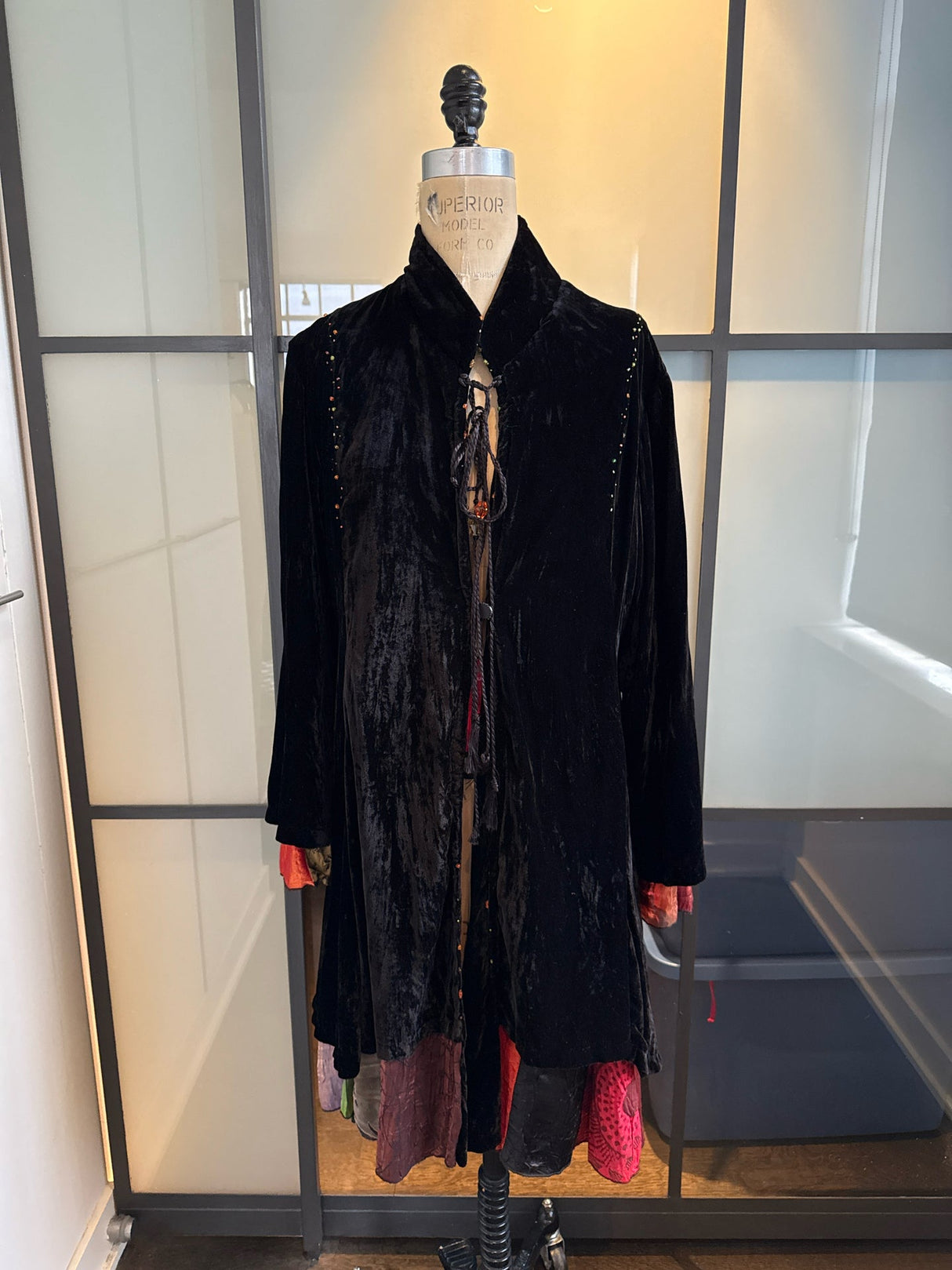 Bakesha Black Crushed Velvet Jacket