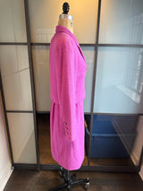 Chanel Size S/M Pink Wool 2 Piece Coat Dress