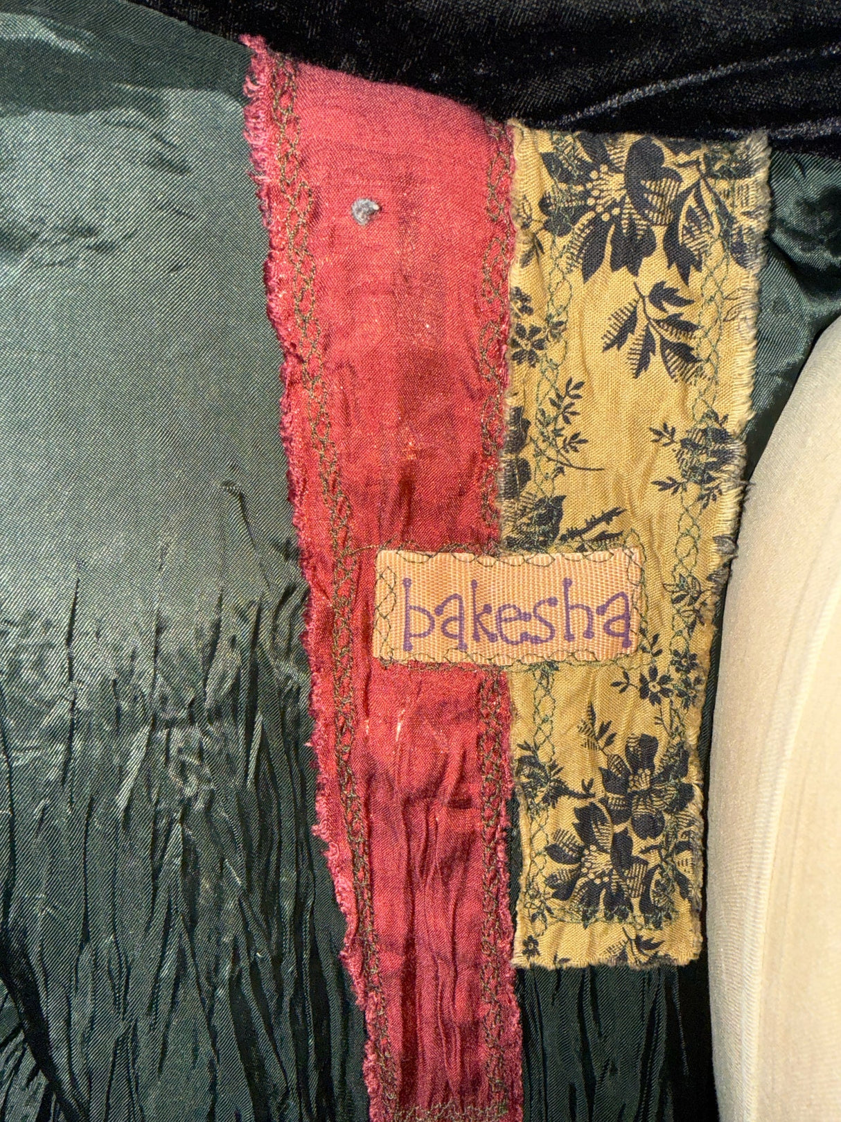 Bakesha Black Crushed Velvet Jacket