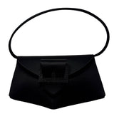 Christian Lacroix Black Silk Satin Evening Bag