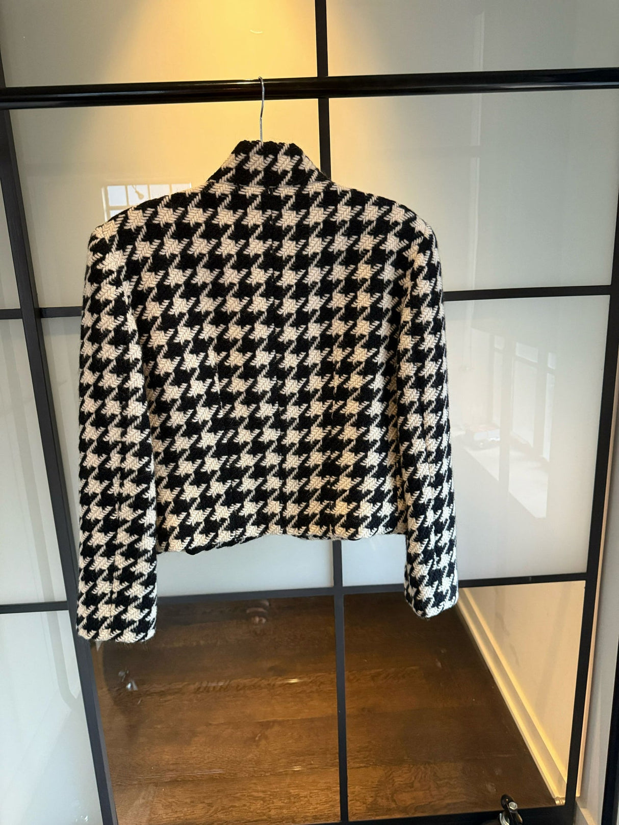 Moschino Cheap & Chic  Black White Question Mark Wool & Mohair Jacket