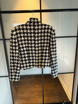 Moschino Cheap & Chic  Black White Question Mark Wool & Mohair Jacket