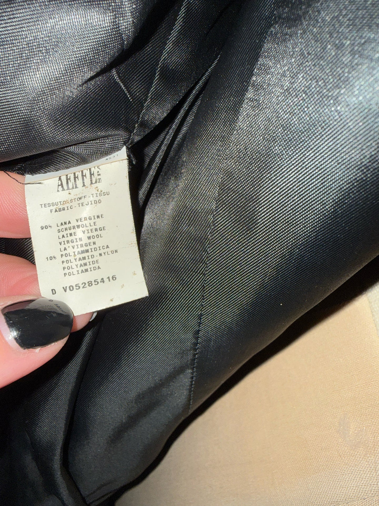 Moschino Black Wool Taffeta Ruffle Pea Coat
