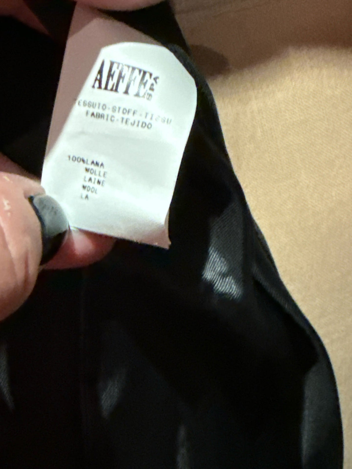 Moschino Size 8 Black & White Wool 3/4 Sleeve Coat