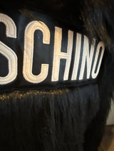 Moschino x H&M Black Faux Fur Coat