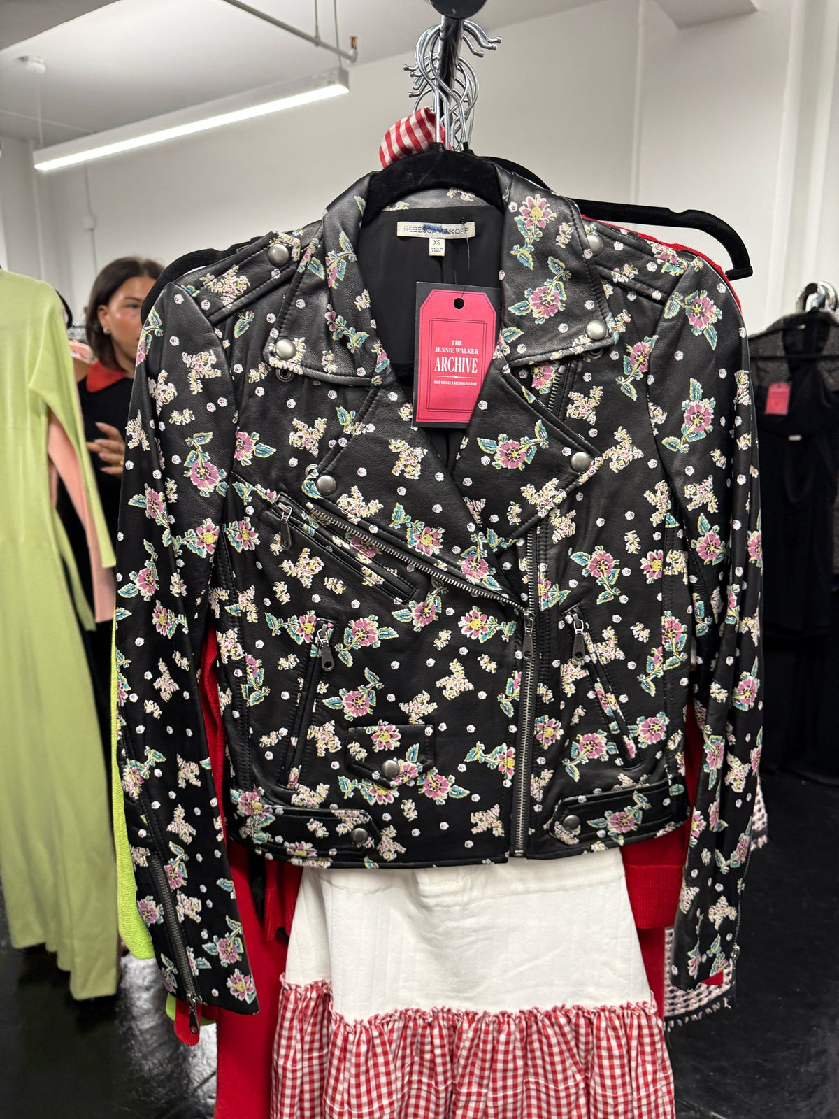 Rebecca Minkoff Size XS Black Leather Biker Jacket