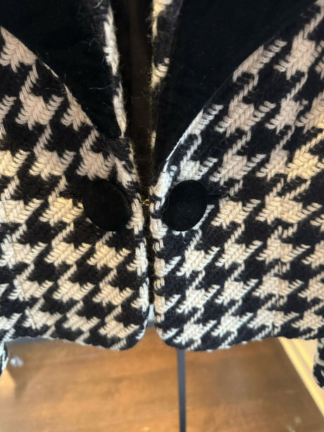 Moschino Cheap & Chic  Black White Question Mark Wool & Mohair Jacket