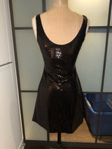 Moschino Black & White Sequin Skater Dress