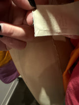 Moschino Pink Green Black Moleskin Blazer Color Block Jacket