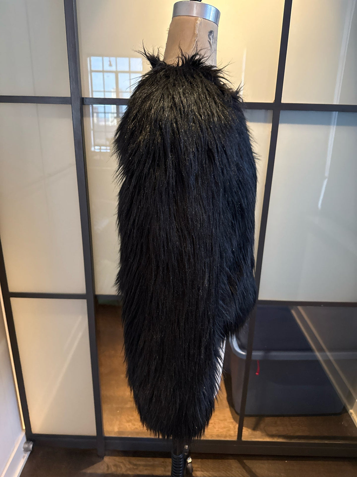 Moschino x H&M Black Faux Fur Coat
