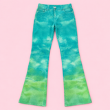 Cavalli Jeans Gradient Tie-Dye Flare Jeans