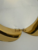 Louis Vuitton Gold Metal Peter Pan Collar Choker Necklace