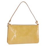 LOUIS VUITTON Monogram Vernis Lexington Pouch Beige M91010 LV Auth hk3278